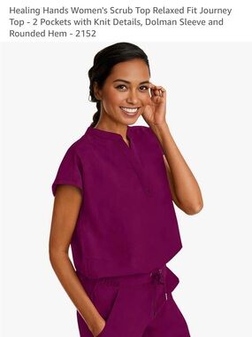 Healing Hands Women's Relaxed Fit Scrub Top